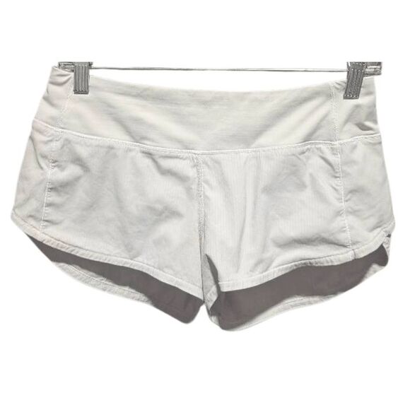 LULULEMON ATHLETICA Speed Up Short '2.5' In White Size 4 - Picture 3 of 4